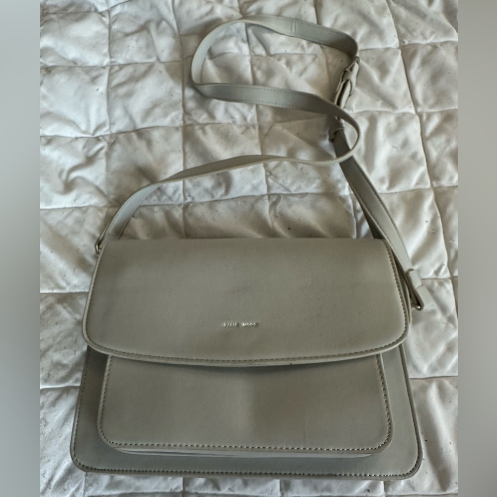 Pixie mood vegan leather crossbody bag greyish color